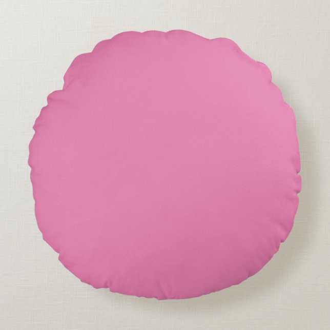 Pink  plain solid colour pillow (Front)