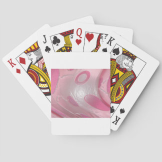 pink plastic playing cards