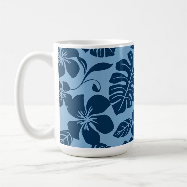 PINK PLUMERIA (BLUES) Mug (Left)