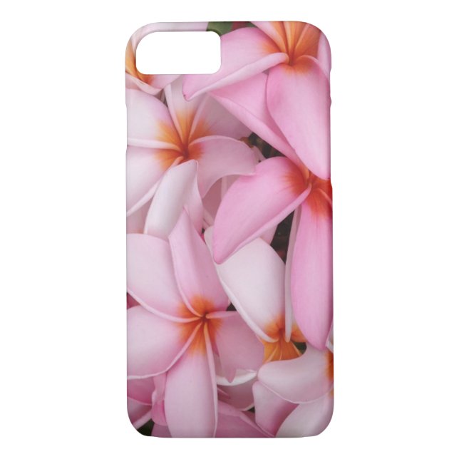 Pink Plumeria Hawaii Print Case-Mate iPhone Case (Back)