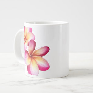 Pink Plumeria  Large Coffee Mug