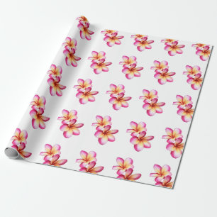 Pink Plumeria  Wrapping Paper