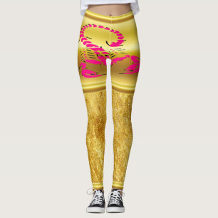 Pink poisonous scorpion very venomous insect leggings