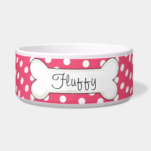 Pink Polka Dot Bone Custom