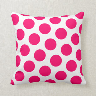 Pink Polka Dot Cushion