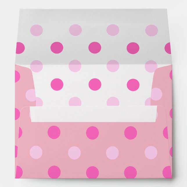 Pink Polka Dot Envelope A7 (Back (Bottom))