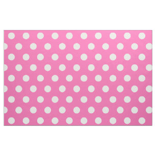 Pink polka dot fabric