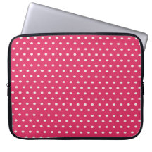 Pink Polka Dot Laptop Case