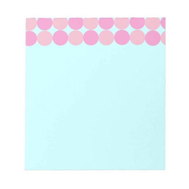 Pink Polka Dot Note Pad (Front)