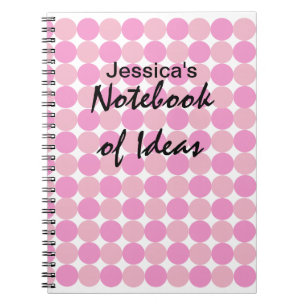 Pink Polka Dot Notebook