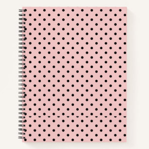 Pink, polka dot notebook