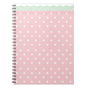 Pink Polka-Dot Notebook Journal
