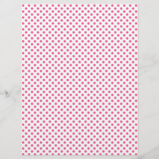 Pink polka dot scrapbook paper design
