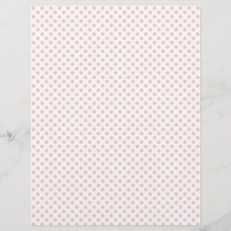 Pink polka dot scrapbook paper design