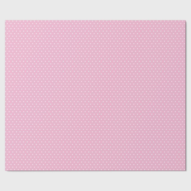 Pink Polka Dot Wrapping Paper (Seam)