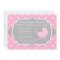 Pink Polka Dots Baby Girl Baby Shower Invitation