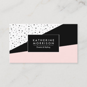 Pink & Polka Dots Business Card