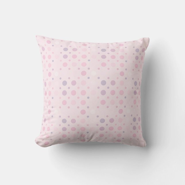 Pink Polka Dots Cushion (Front)