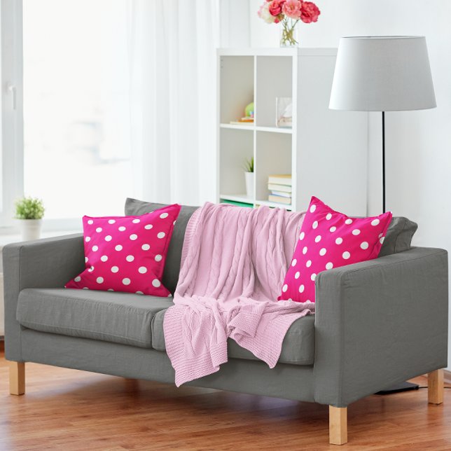 Pink Polka Dots Cushion (Creator Uploaded)