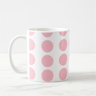 Pink Polka Dots Design Coffee Mug