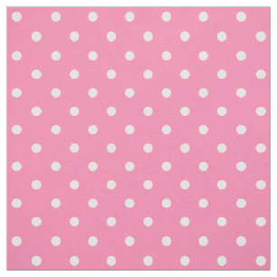 Pink Polka Dots Fabric