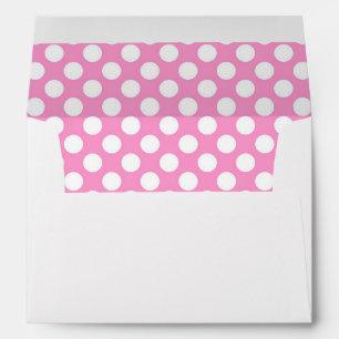 Pink Polka Dots Girls Birthday Party Customisable Envelope