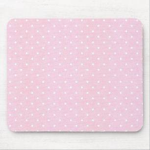 Pink Polka Dots Mouse Mat