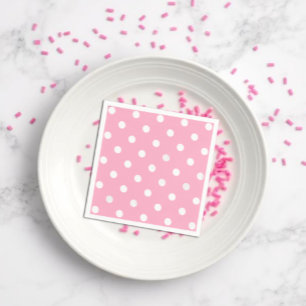 Pink Polka Dots Napkin