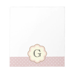Pink Polka Dots Notepad