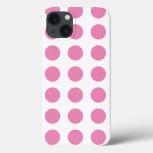 Pink Polka Dots Pattern iPhone 13 Case