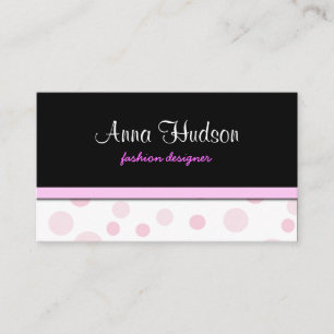 Pink Polka Dots, Polka Dot Pattern, Dots, Dotted Business Card