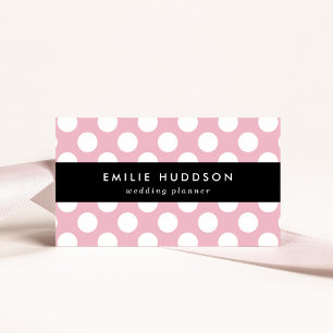 Pink Polka Dots, Polka Dot Pattern, Dots, Dotted Business Card
