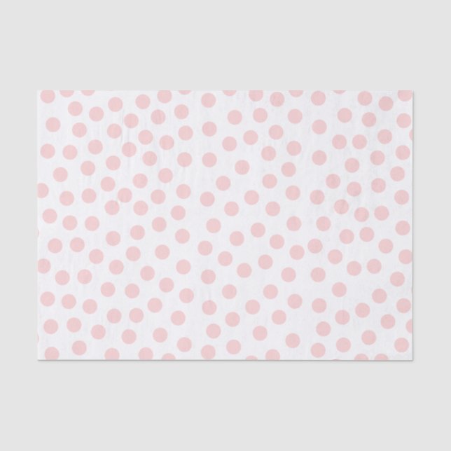 Pink Polka Dots Tissue Paper (Front)
