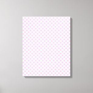Pink Polka Dots with Customisable Background Canvas Print