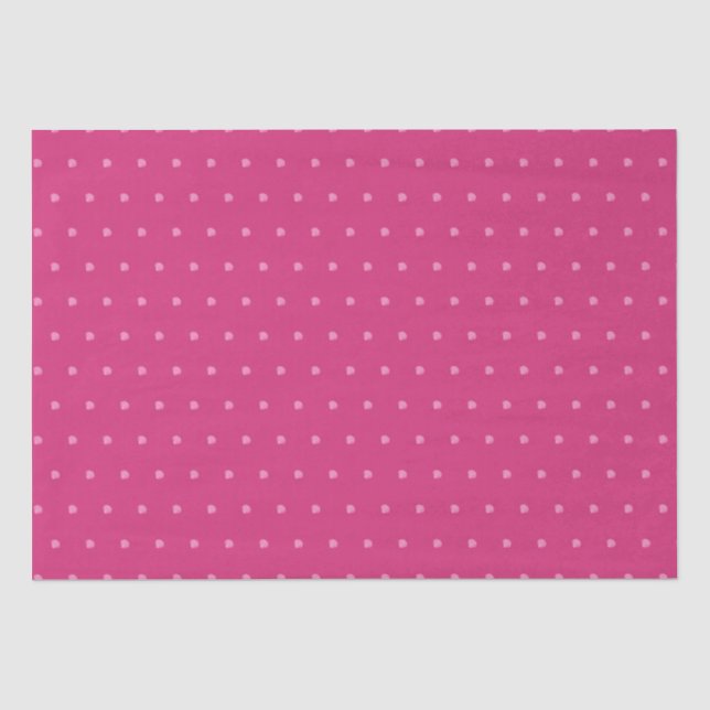 Pink Polkadots-Seashells- Tissue Paper (Front)