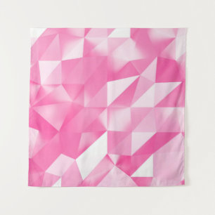 Pink polygon background: abstract 3D rendering Tapestry