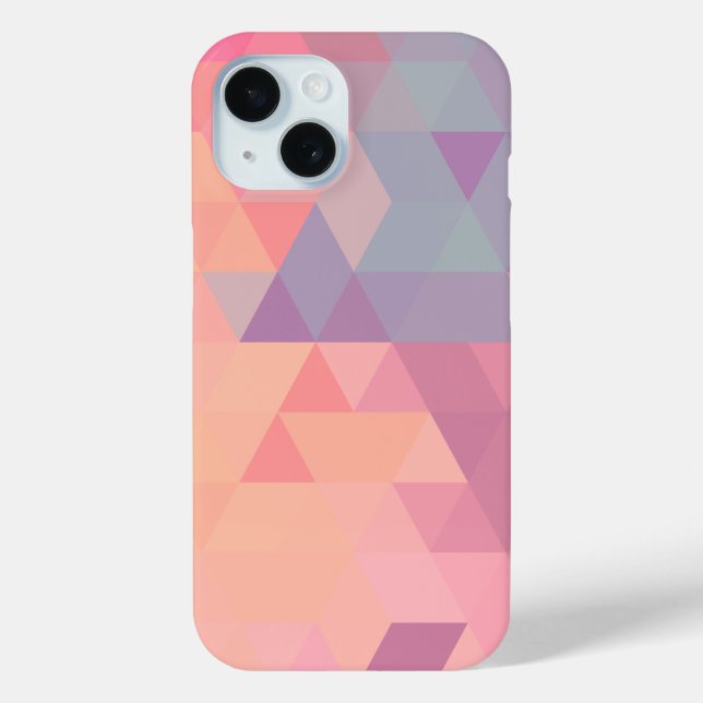 Pink Polygons Case-Mate iPhone Case (Back)