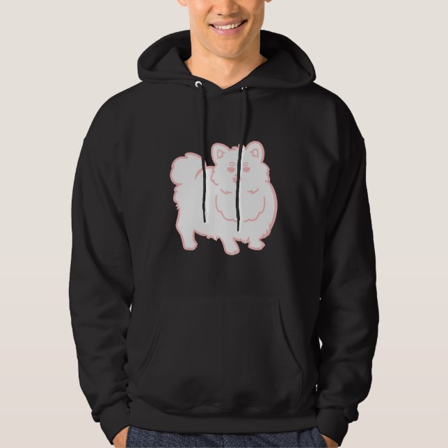 Pink Pomeranian Hoodie (Front)
