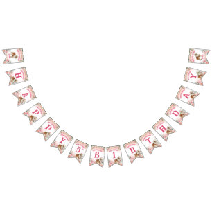 Pink pony birthday giddy up cowgirl party banner