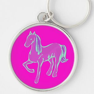 Pink Pony Key Ring