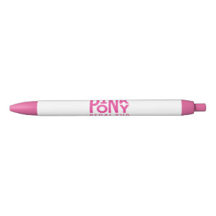 Pink Pony Pedal Pub Black Ink Pen