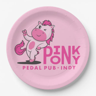 Pink Pony Pedal Pub Indy - Pink Party Plates