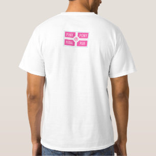 Pink Pony Pedal Pub Logo on Front T-Shirt