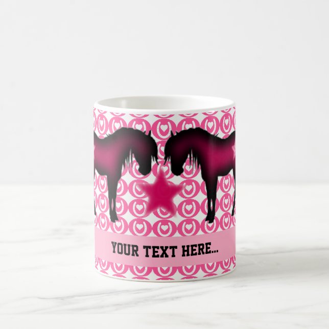 Pink Pony Personalised Coffee Mug (Center)