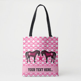 Pink Pony Personalised Tote Bag