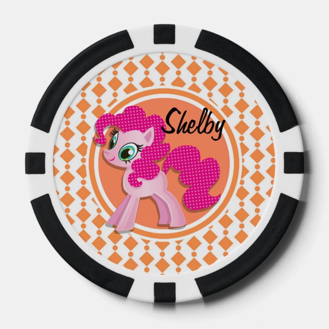 Pink Pony Poker Chips (Front)