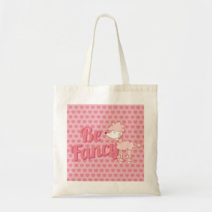 Pink Poodle and Hearts Be Fancy Tote Bag