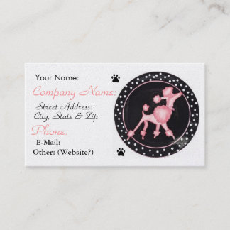 Pink Poodle Business Profile Card