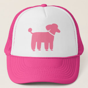 Pink Poodle Dog Graphic Trucker Hat