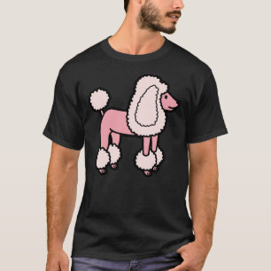 Pink Poodle Dog Puppy Funny Pet Animal Dog Lovers T-Shirt